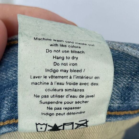 Rag & Bone button fly tapered jeans size 23 - Picture 11 of 12